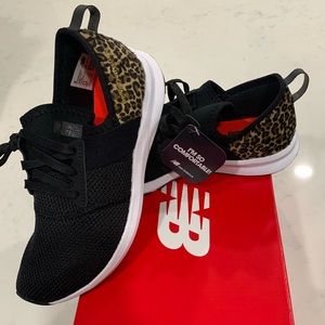 Black Sneakers with leopard print